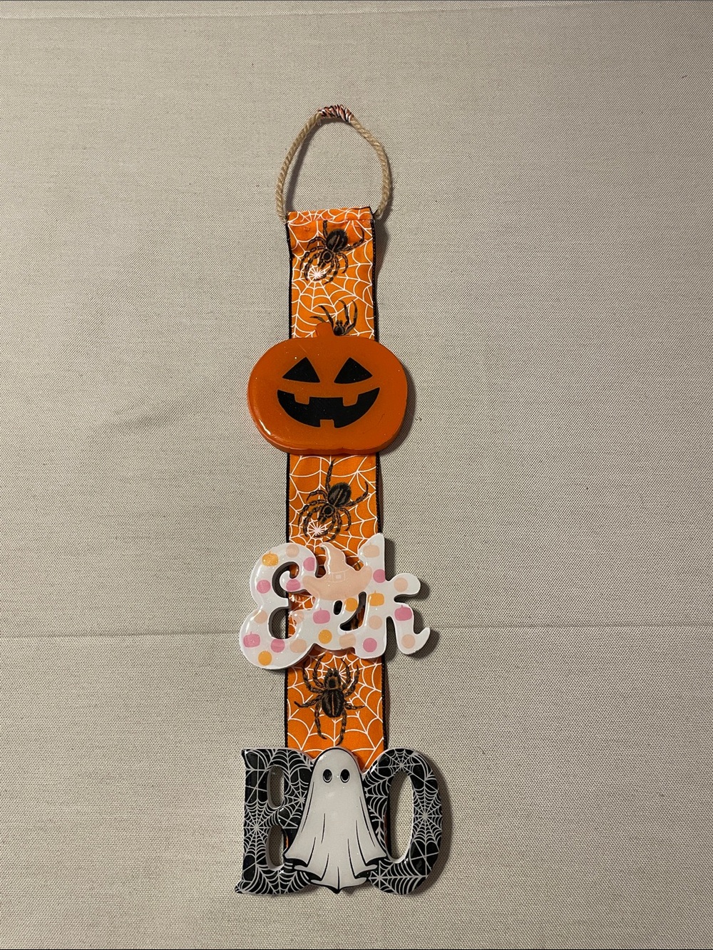 Halloween Door Hanger - Jack O'Lantern and Ghost